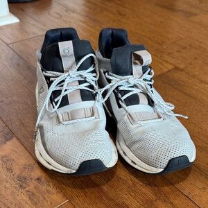 On Running Women’s Athletic Shoes in Light Gray and Black